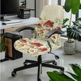 thumbnail image 3 of ZIATUBLES Stretch Computer High Back Chair Protectors with Armrest Covers, Remote Control Holder and Tissue Box Cover Office Decor Set of 5 for Home Living Room, Mushroom Butterfly Moon Star, L, 3 of 7