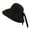 ZA Black, variant on Sun Hats For Women Ladies Sun Hat Bow Fisherman's Hat Casual Foldable Cloth Hat Beach Cool Hat Windproof Classic