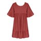 thumbnail image 3 of Vestido de Manga Corta para las Mujeres, Suelto Cuello Redondo Suéter Impresión Vestido de Moda Hecho de Poliéster Ligero para el Verano, Vestido de Verano para las Mujeres, 3 of 5
