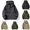 Black, variant on Men's Parka Jacket Windproof Waterproof Coat Half Zip Hooded Outerwear with Zipper Pocket,Daily Outdoor Casual Comfy Wear,Green,S