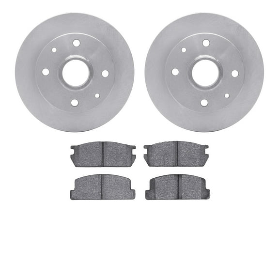 Dynamic Friction Company Rear Brake Rotors with 5000 Advanced Brake Pads 6502-80049
