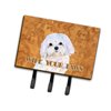 Carolines Treasures SS4897TH68 Puppy Cut Maltese Wipe your Paws Leash or Key Holder, Triple, multicolor