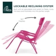 thumbnail image 4 of Yunken Oversized Zero Gravity Chair, Folding Patio Lounge Recliner with Cup Holder & Pillow - Ultimate Pink, 4 of 7