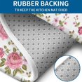 thumbnail image 4 of Pioneer Flower Floral Print Pattern Bathroom Rugs Sets 3 Piece,Toilet Cover Set,Absorbent Non Slip Bathroom Mats Sets with U-Shaped Contour Rug Toilet Rug Set, 4 of 5