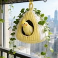 thumbnail image 6 of Yhmxh Bird Nest Winter Warm Hammock Bed for Cage Bird Shed Hut Tent Cozy Hanging Nest House for Zebra Finch, Loriculus, Hamster and Other Small Birds, 6 of 7