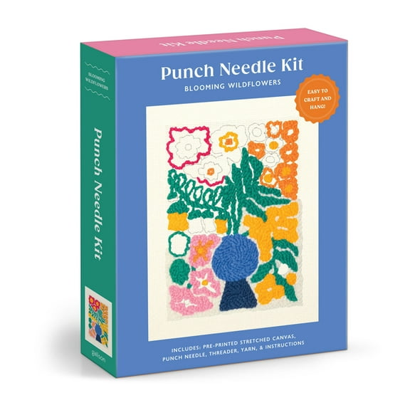 Blooming Wildflowers Punch Needle Kit, (Hardcover)