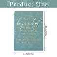 thumbnail image 3 of Inspirational Leather Journal Notebook Lined Hardcover Writing Notebook 8.3" X 5" Leather Diary Motivational Journal For Work Study & Daily Use Perfect Present For Women & Men, 3 of 9
