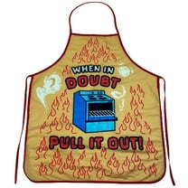 When In Doubt Pull It Out Apron Funny Oven Baking Cooking Graphic Kitchen Smock