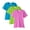 Bright Color 3 Pack, variant on Women's Fusion ChromaSoft Performance Best T-Shirt, 100% polyester Bulk Tees, Short Sleeve Crewneck Multi Pack Tee, Assorted Solid T-Shirts (Bright Color 3 Pack, L)
