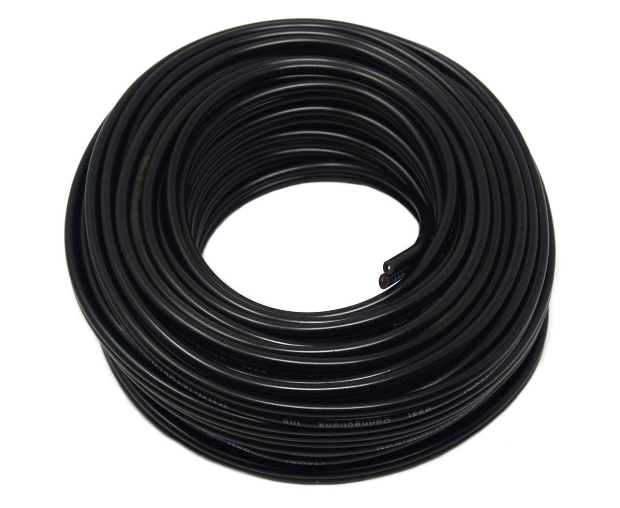 16 Gauge 50 Feet Black Speaker Wire Zip Cable Copper Clad Car Home