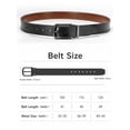 thumbnail image 5 of Maikun Men's Reversible Leather Belt, Double Sided Black and Cognac Dress Belt for Men, Adjustable Casual Business Belt for Jeans and Suit Pants, 5 of 7
