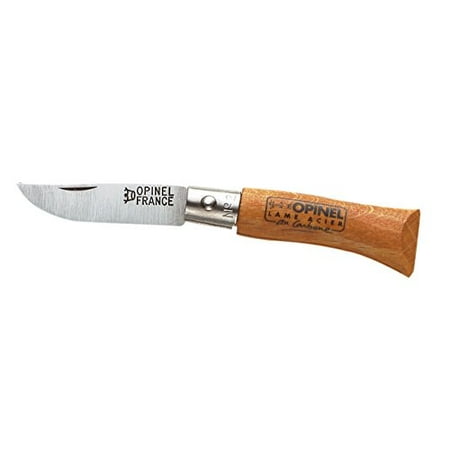 Opinel N Degree2 Bechwood Handle Carbon Steel Knife, 3.5 cm