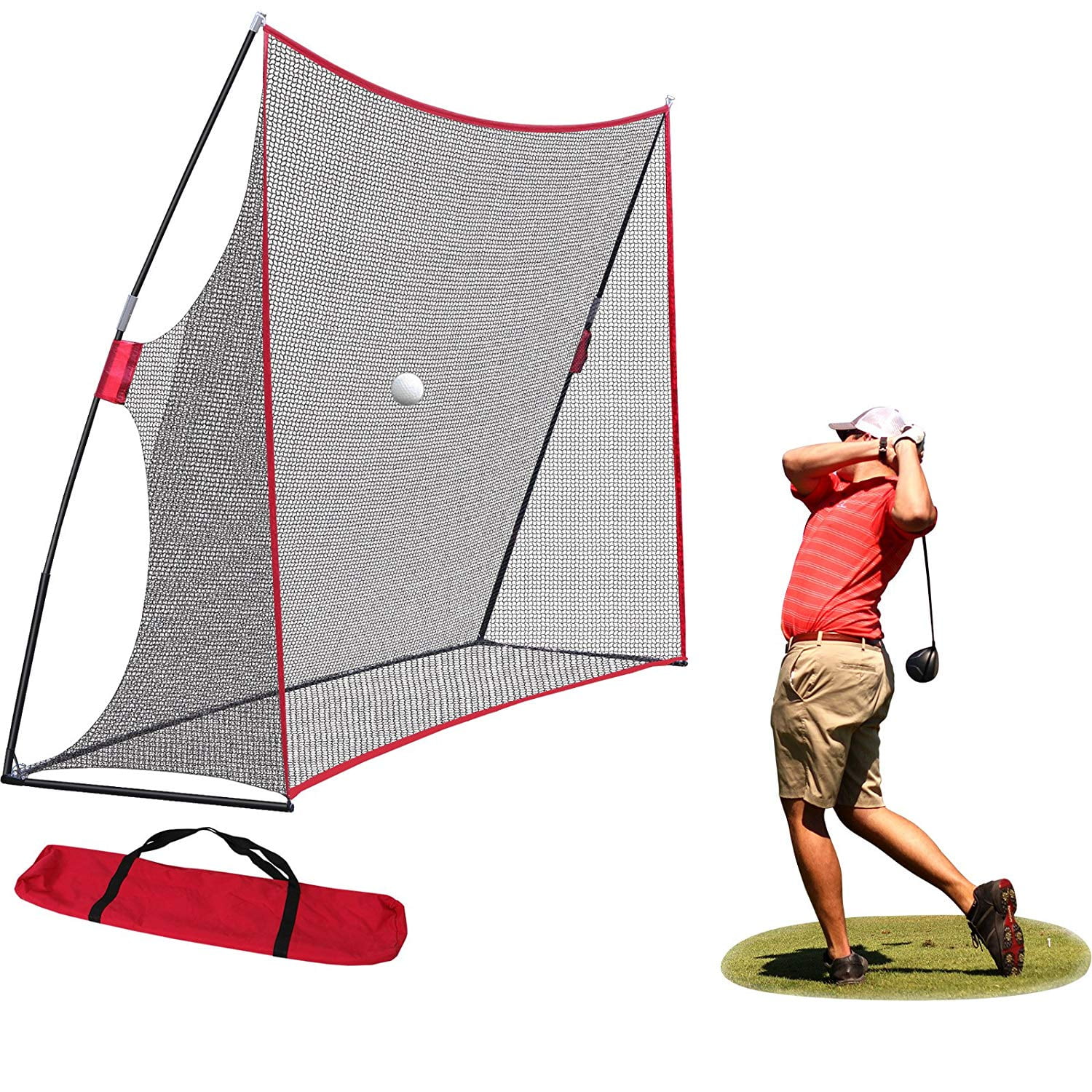 Zeny 10x7ft Portable Golf Net Hitting Net Practice Driving Indoor Outdoor W Carry Bag Walmart Com Walmart Com