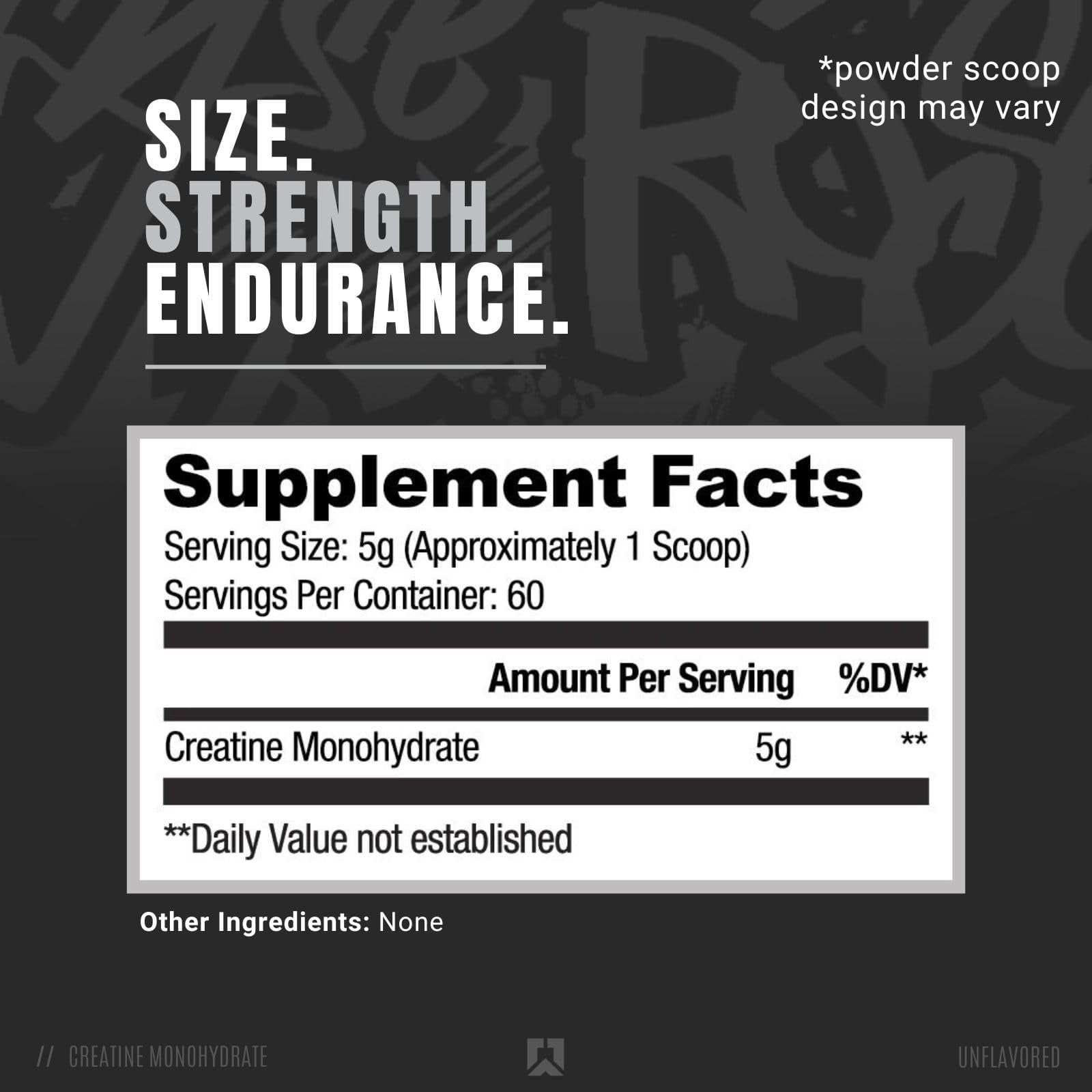 Ryse Element Series Creatine Monohydrate Powder - KMC2Unflavored - Supports Lean Muscle Growth, Strength, Power, and Endurance - Helps Reduce Fatigue and Improve Workout Recovery - 60 Servings