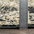thumbnail image 4 of Hauteloom Lostwithiel Farmhouse Living Room Bedroom Dining Room Area Rug - Boho, Bohemian Vintage Medallion - Traditional Oriental Style Carpet - Black, Brown, Tan - 7'10" x 11'2", 4 of 14