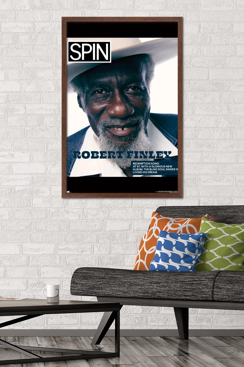 SPIN Magazine - Robert Finley 21 Wall Poster, 22.375" x 34" Framed