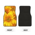 thumbnail image 2 of Kdxio 3D Sunflowers Print Car Floor Mats Universal SUV Front Rear Floor Foot Mats 4-Piece Full Set with Non-Slip Rubber Backing Car Accessories for Most Cars, 2 of 7