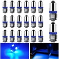 thumbnail image 1 of Everbrightt Paquete De 20 Bombillas Led Azules Ba9S 5050 5Smd Luz De Cuña De Liquidación Lámpara De Placa De Matrícula Luz Lateral 12 V, 1 of 5