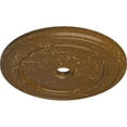 thumbnail image 3 of 41 1/8"OD x 4"ID x 2 1/8"P Classic Ceiling Medallion (Fits Canopies up to 5 1/2"), Hand-Painted Smokey Topaz Crackle, 3 of 6