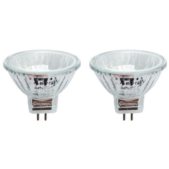 (2)-bulbs Clear MR11 6V 5W Fiber Optic Christmas Trees Light Bulb 6-Volts 5-Watts Anyray A2003Y