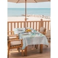 thumbnail image 2 of Outdoor Tablecloth with Umbrella Hole for Patio/Picnic/Party/Camping, Teal Coastal Tree Waterproof Table Cloth Rectangle Table Cover Washable, Seaside Palm Tree Tropical Botanical (52"x 70"), 2 of 9