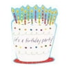 Amscan 222672 Jumbo Birthday Cake Invitations