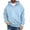 4# Light Blue, variant on Men's Quarter Zip Pullover Hoodies Half Zip Hoodie Men Long Sleeve Hoodie Fleece Casual 1/4-Zip Sweatshirt Navy L