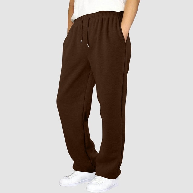 YUNAFFT Boys Jogger Pants Adjustable Drawstring Waist Side Pockets Thickened Warm Casual Sporty Winter