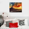 thumbnail image 5 of Orinice Lava Flow Poster Print, Volcano Wall Art, Scenic Mountain Wall Poster, Orange Yellow Landscape Design, Premium Beach Decor,   20x16in, 5 of 6