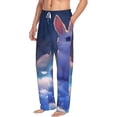 thumbnail image 2 of Balery Cloud Cute Rabbit print Men's Pajama Pants,Ultra Lightweight Pjs,Lounge Pant-Medium, 2 of 9
