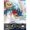 thumbnail image 7 of Navy Starfish Summer Cloth Napkins Set of 8 Reusable Dinner Napkins, Ocean Conch Coral Coastal Shell Cocktail Napkin Washable Table Napkins for Wedding/Holiday Party/Baby Shower 20"x20", 7 of 7