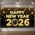thumbnail image 5 of Colorful Fireworks Happy New Year Banner Golden Lettering 2026 New Year Display Festive Design Sparkling Elements New Year Backdrop for New Year Party 2026 Celebration Holiday Gathering, 5 of 9
