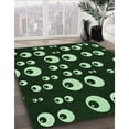 thumbnail image 3 of Ahgly Company Machine Washable Indoor Square Transitional Night Black Area Rugs, 4' Square, 3 of 7