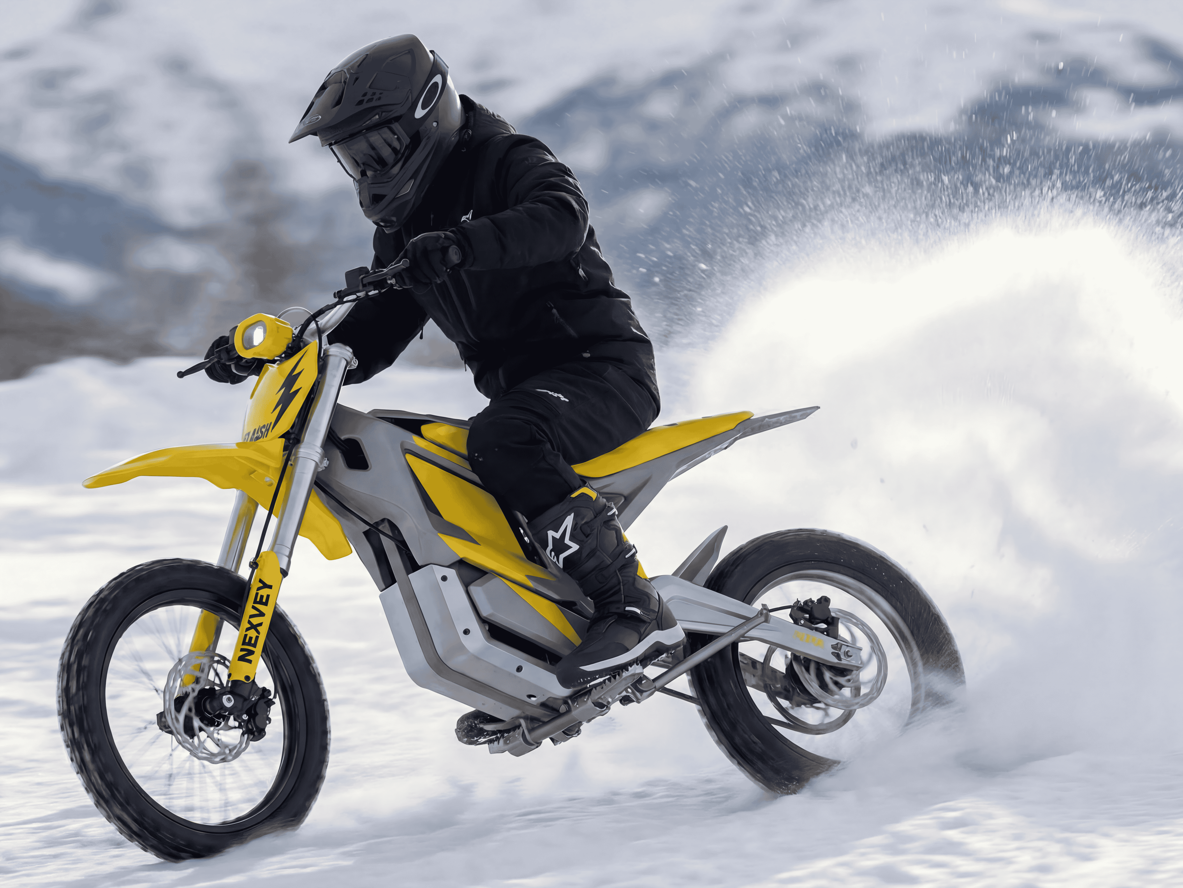 NEXVEY Flash Electric Dirt Bike 4000W Peak 48V 22.5AH Battery Off-Road Motorcycle, 35MPH Fast E Bike with Dual Hydraulic Suspension Brakes, Outdoor Gift for Teens Adults Age 13+