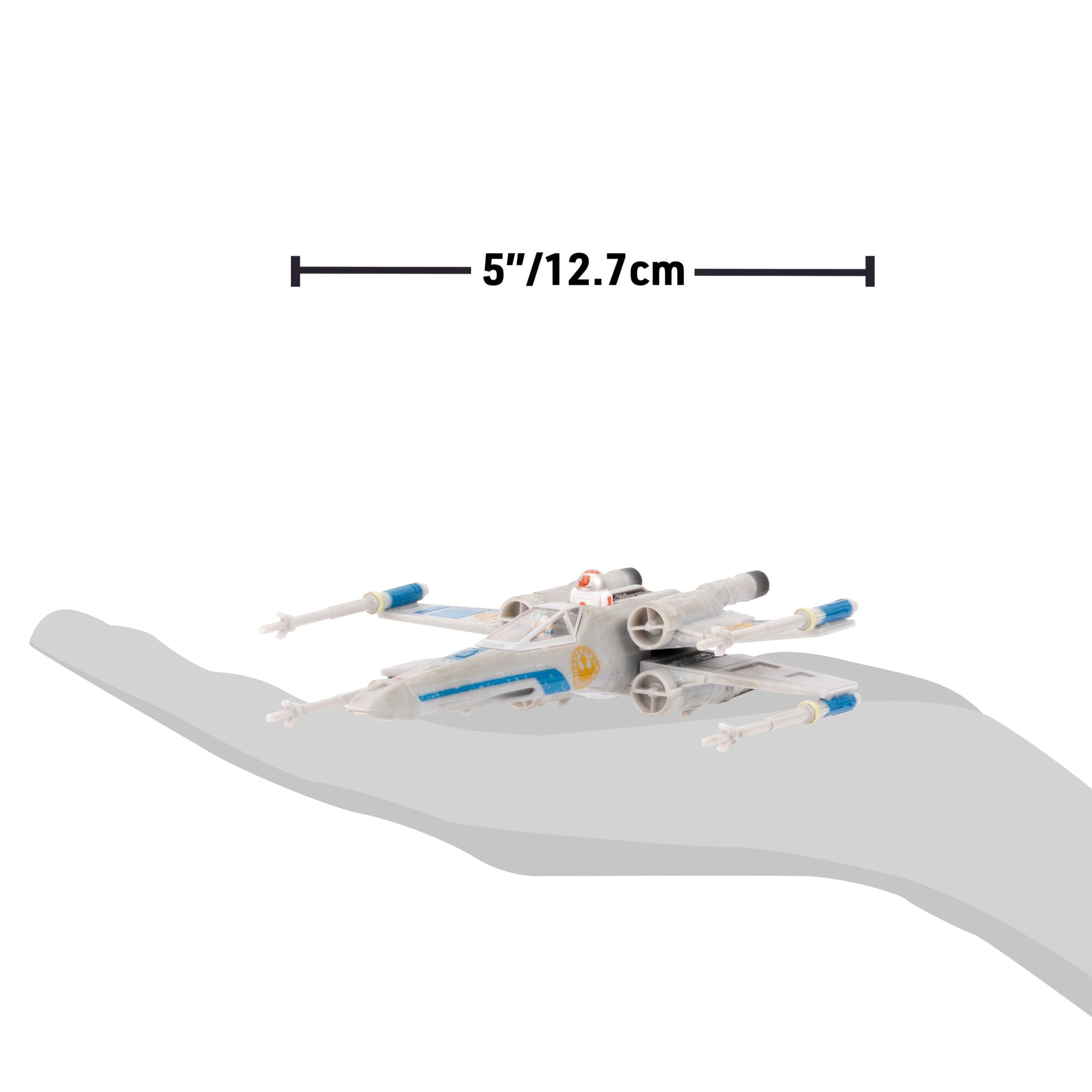 STAR WARS 5 Inch Vehicle and Figure New Republic X-Wing with Pilot (Skeleton Crew) - Series 9