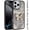 Black, variant on XPM for iPhone 16 Pro Max (6.9") Phone Case, Glitter 3D Butterfly Design Bling Metallic Edge Hybrid Stand Drop Protection TPU Shockproof Cover for Iphone 16 Pro Max (Gold)