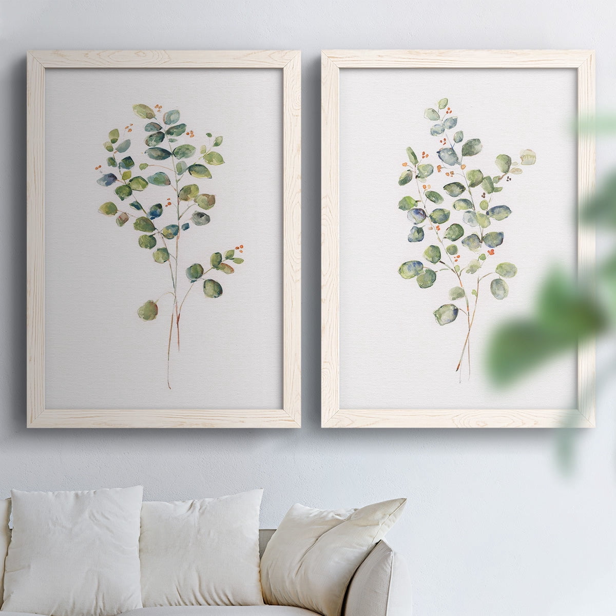 Eucalyptus I - Premium Framed Canvas 2 Piece Set - Ready to Hang