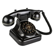 JWQFBC Corded Retro Telephone Fixed Phone Old Fashioned Button Dial for Home Decoration