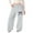 Light Gray, variant on Girls Bowknot Barrel Leg Sweatpants Kids Athletic Elastic Waist Wide Leg Joggers Pants With Pockets Girl Sweatpants Beige 4 Y-5 Y
