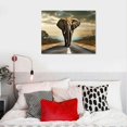 thumbnail image 5 of RUIYC Elephant Canvas Paintings Wall Art Modern Large Stretched and Framed Landscape Animals Pictures on Giclee Canvas Prints Artwork Decor for Living Room Bedroom Home 16x12in, 5 of 6