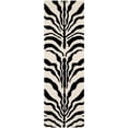 thumbnail image 2 of Safavieh Cambridge Collection CAM709Q Handmade Moroccan Geometric Ivory and Black Premium Wool Area Rug (5' x 8'), 2 of 10