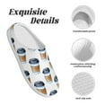 thumbnail image 5 of Goofa Coffee To Go Pattern Print Womens Mens Cotton Lightweight House Slippers , Washable Home Slippers,Indoor Comfy Bedroom Cozy Slippers-42/43, 5 of 7