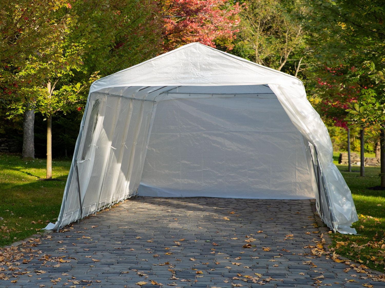 Car Shelter 11 ft. X 16 ft. in Clear