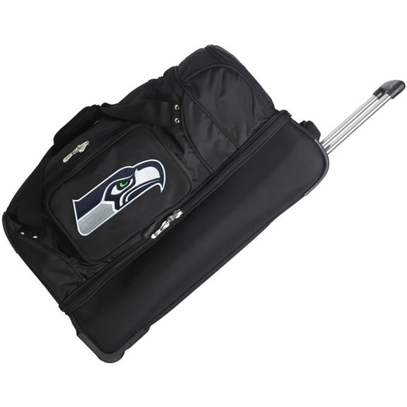 Denco NFL 27" Rolling Drop Bottom Duffel, Seattle Seahawks