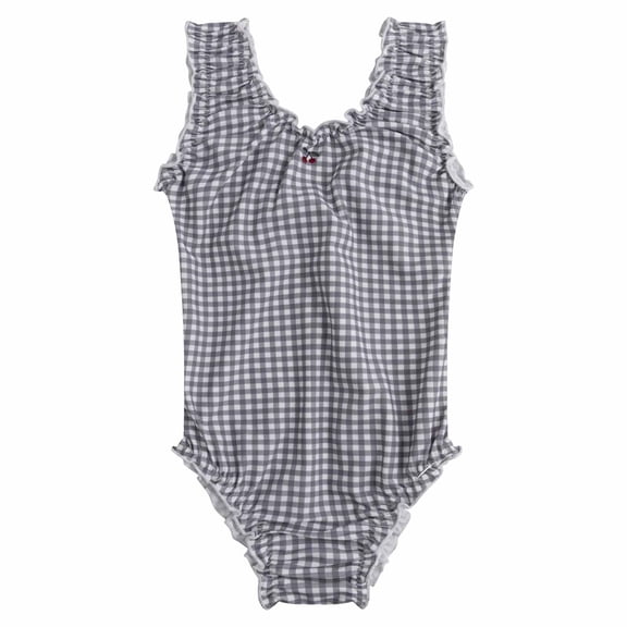LILIYA Girls Bathing Suit Sun UPF 50 Cute Two Piece Swimsuits For Girls With Ruffle Skirt And Rash Guard Top