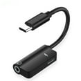 USB C Headphone Jack Adapter 2 In 1 USB Type C To Hi Res 3.5mm AUX
