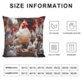 thumbnail image 5 of GOSMITH  Watercolor 15 Breeds of Chickens Throw Pillow Cover Funny Chicken Lover Decorative Throw Pillow Cases For Home Bedroom Girls Room Farm,Gifts for Chicken Mom Chicken Lady, 5 of 5