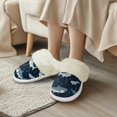 thumbnail image 3 of Chririnla Funny Sharks Print Plush House Shoes for Women House Shoes Fuzzy Slippers with Fur Edges Casual Bedroom Shoes for Indoor & Outdoor, 3 of 7