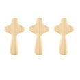 thumbnail image 5 of Baoblaze 3 Pieces Hand Held Wood Cross,Prayer Cross,Palm Size Decoration, Crosses,Wooden Holding Cross for Christian Wood color, 5 of 8