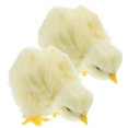 thumbnail image 4 of KAKOWELY 2pcs Artificial Simulation Chick Model Easter Chick Plush Toy Lifelike Stuffed Little Chick Plaything,4.13X"X2.95"X2.36", 4 of 4